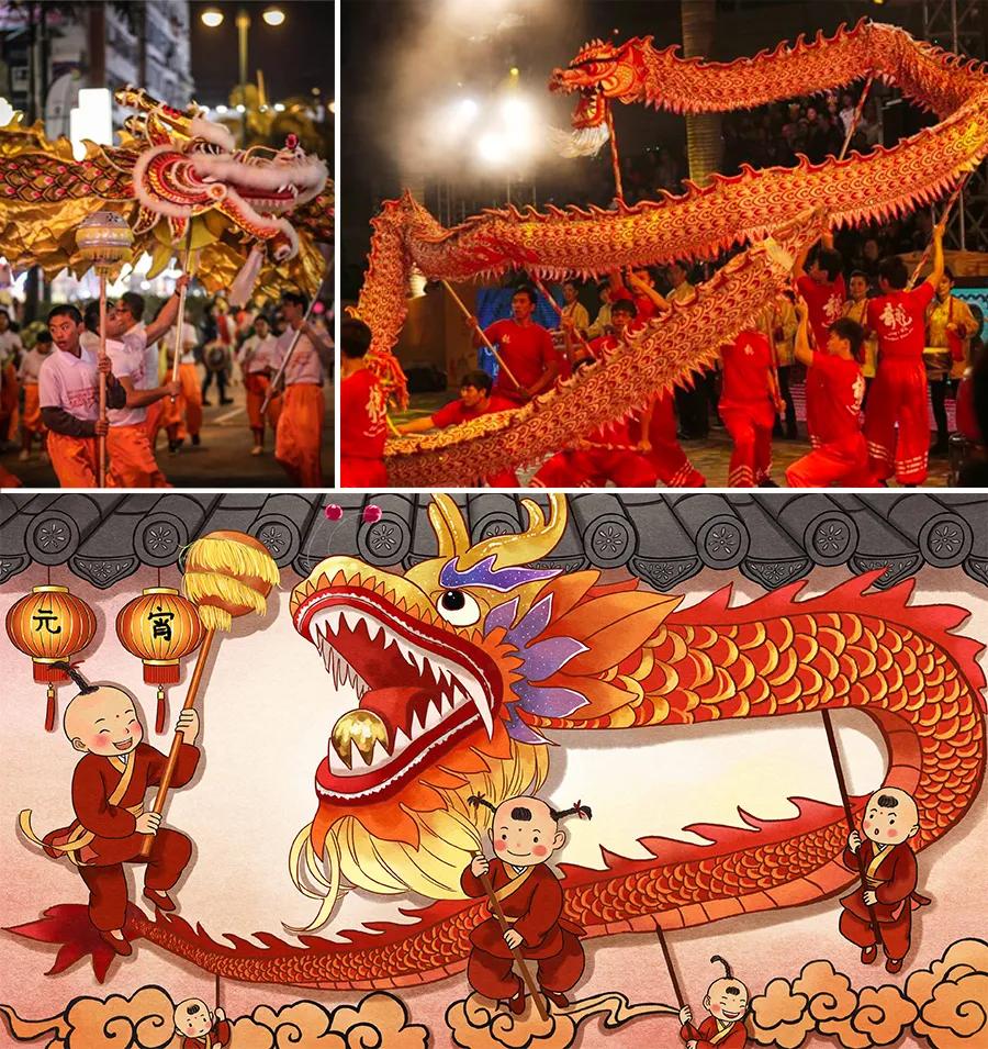 儿童画教程 | 一夜鱼龙舞——元宵节，中国的狂欢节